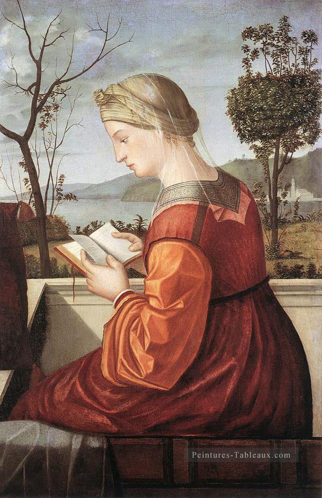 La Vierge Lisant Vittore Carpaccio Peintures à l'huile